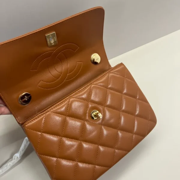 Chanel Trendy CC Caramel Quilted Shoulder Bag - Image 10