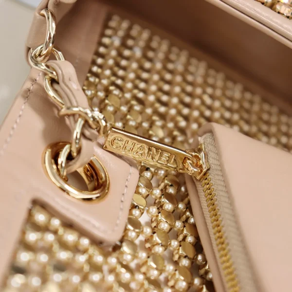 Chanel White Small Quilted Caviar Chain Melody Flap Bag - Image 2