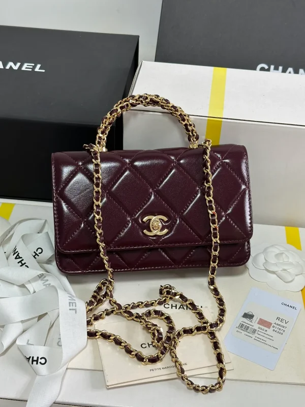 Fortok Chanel 24B twisted Chain Handle Woc Bag - Image 3