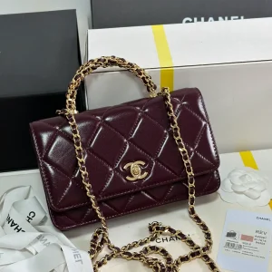 Fortok Chanel 24B twisted Chain Handle Woc Bag