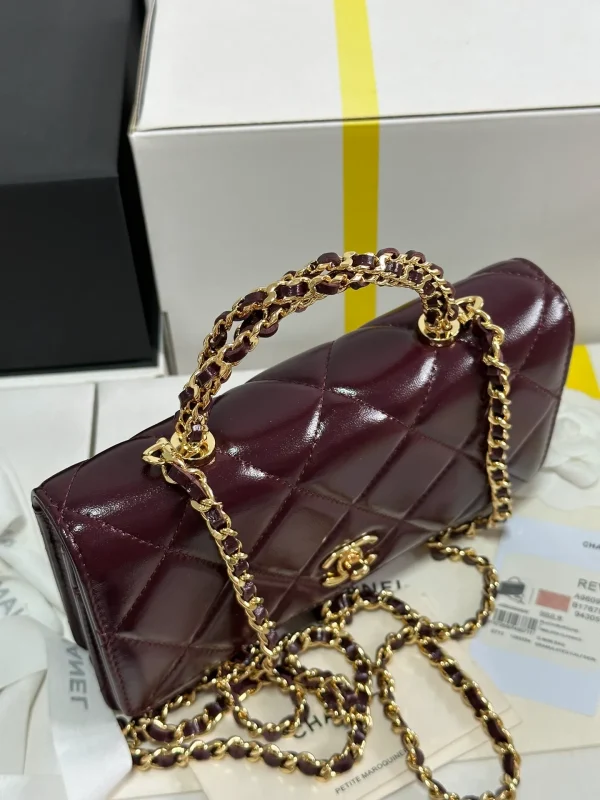 Fortok Chanel 24B twisted Chain Handle Woc Bag - Image 6