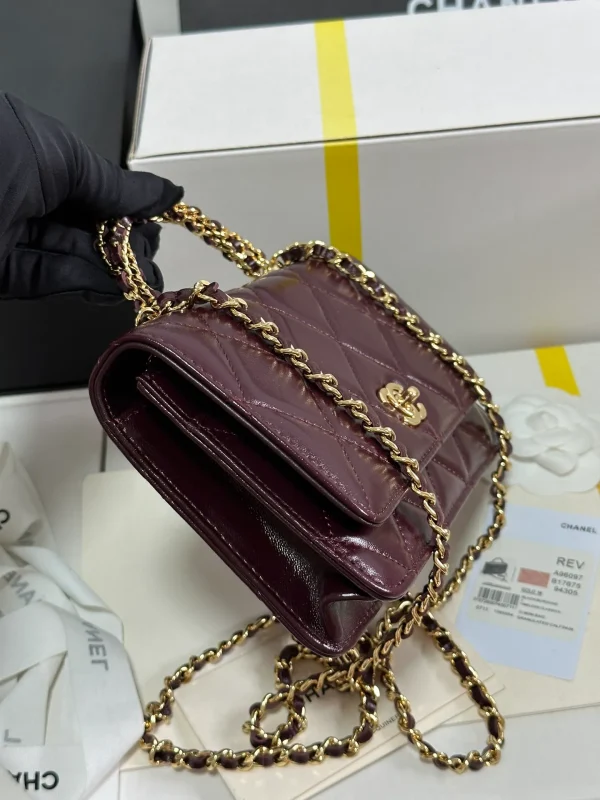 Fortok Chanel 24B twisted Chain Handle Woc Bag - Image 8