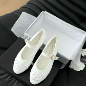 Genuine Leather Black Ballet Flats