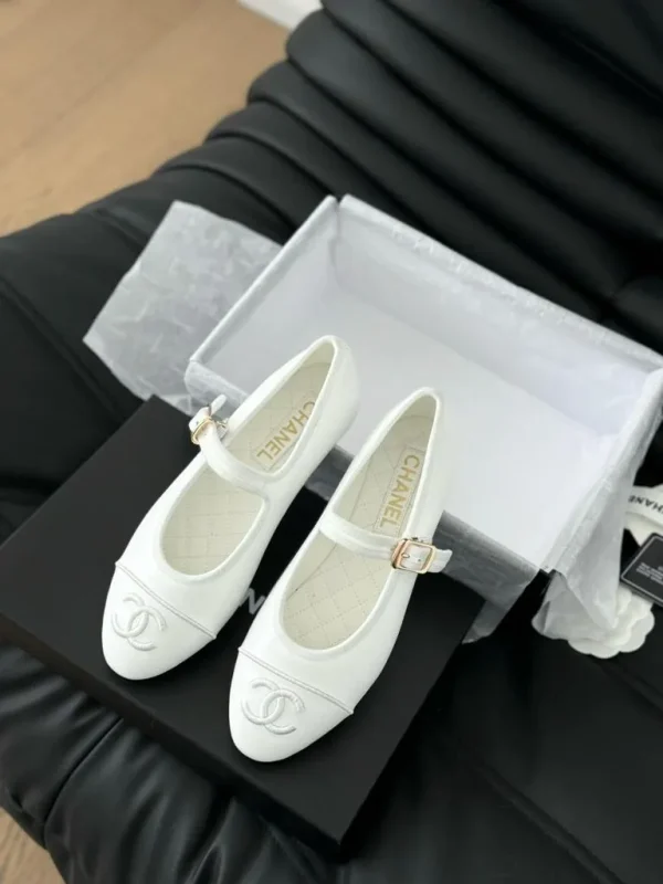 Genuine Leather Black Ballet Flats