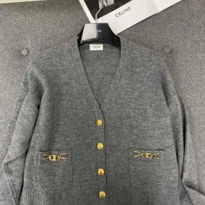 Gucci Horsebit-detail Cashmere Cardigan In Gray