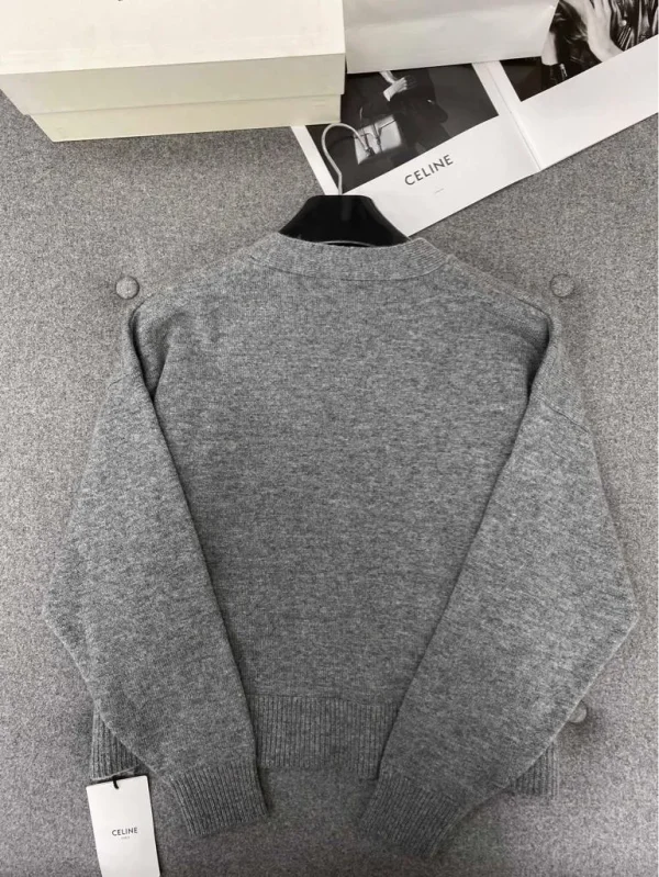 Gucci Horsebit-detail Cashmere Cardigan In Gray - Image 8
