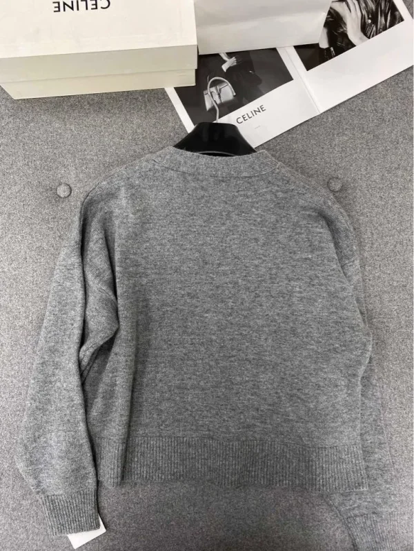 Gucci Horsebit-detail Cashmere Cardigan In Gray - Image 9