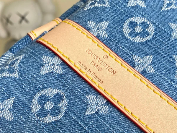LOUIS VUITTON Monogram Denim Keepall Bandouliere 45 Bag - Image 11