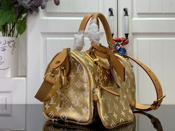 LOUIS VUITTON Monogram Laminated Jacquard Nano Speedy Bag - Image 8