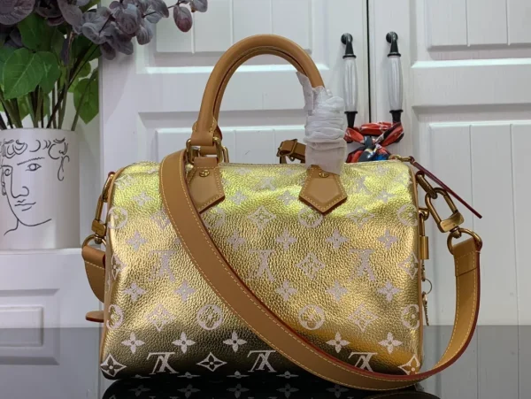 LOUIS VUITTON Monogram Laminated Jacquard Nano Speedy Bag - Image 9