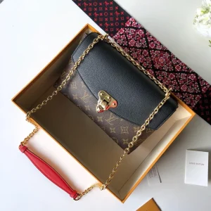 Louis Vuitton Black Monogram Canvas and Leather Saint Placide Bag