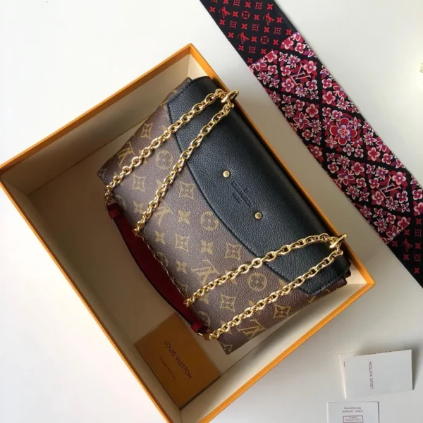 Louis Vuitton Black Monogram Canvas and Leather Saint Placide Bag - Image 9
