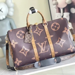 Louis Vuitton Giant Monogram Canvas Keepall Bandouliere 50 Duffle Bag