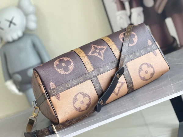 Louis Vuitton Giant Monogram Canvas Keepall Bandouliere 50 Duffle Bag - Image 5
