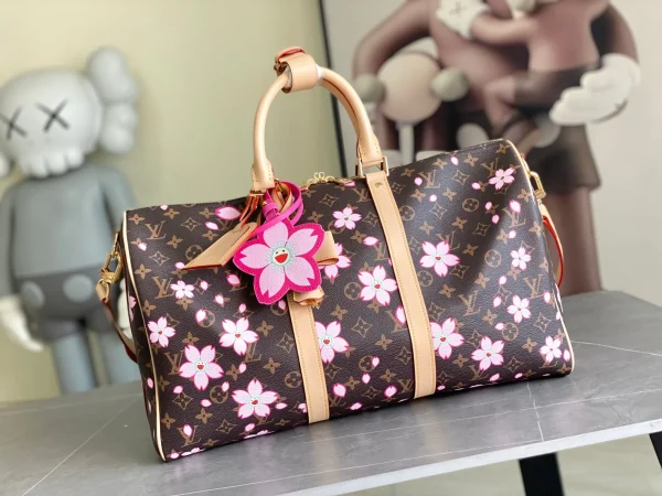 Louis Vuitton LV x TM Takashi Murakami Cherry Blossom Monogram Keepall