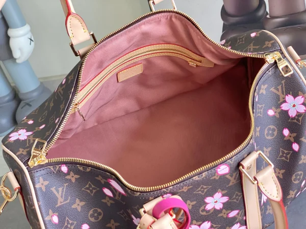 Louis Vuitton LV x TM Takashi Murakami Cherry Blossom Monogram Keepall - Image 4