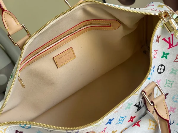 Louis Vuitton LV x TM Takashi Murakami Cherry Blossom Monogram Keepall - Image 5