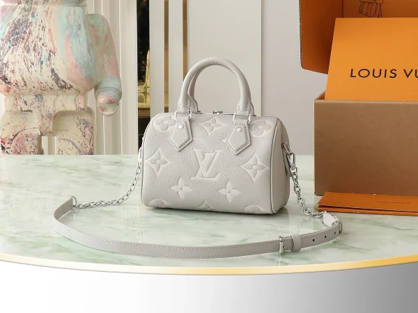 Louis Vuitton Monogram Empreinte Leather Speedy Bandouliere - Image 3