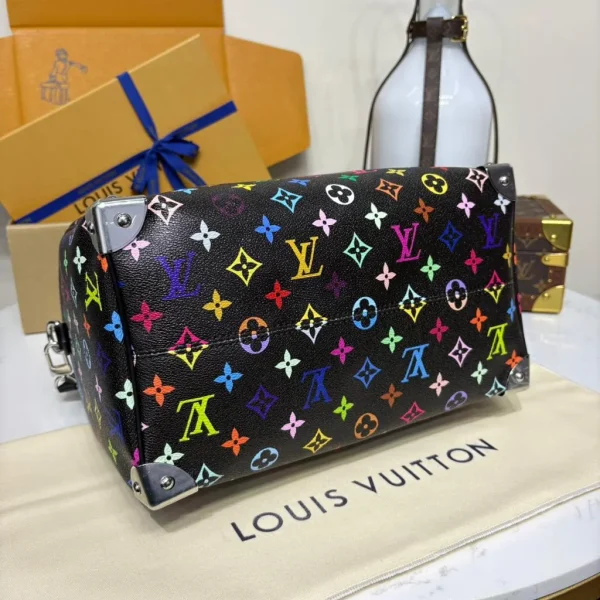 Louis Vuitton Murakami Multicolor Monogram Speedy Noir bag - Image 5