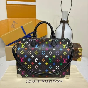 Louis Vuitton Murakami Multicolor Monogram Speedy Noir bag