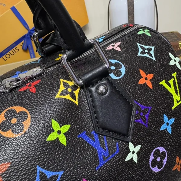 Louis Vuitton Murakami Multicolor Monogram Speedy Noir bag - Image 10