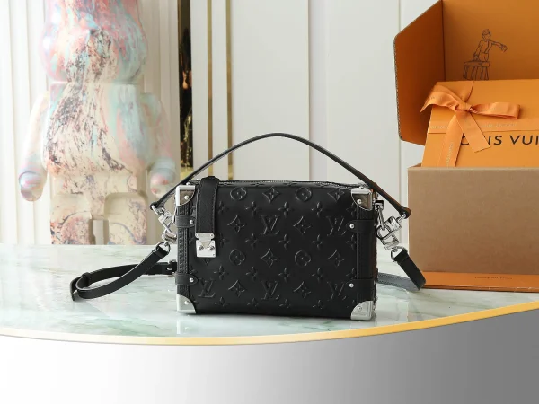 Louis Vuitton Noir Monogram Calf Leather Side Trunk Louis Vuitton