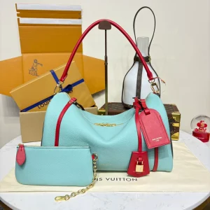 Luxury Pre-Loved Louis Vuitton Pallas Red/Monogram Tote
