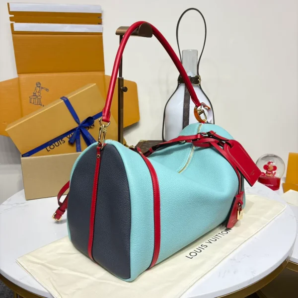 Luxury Pre-Loved Louis Vuitton Pallas Red/Monogram Tote - Image 5