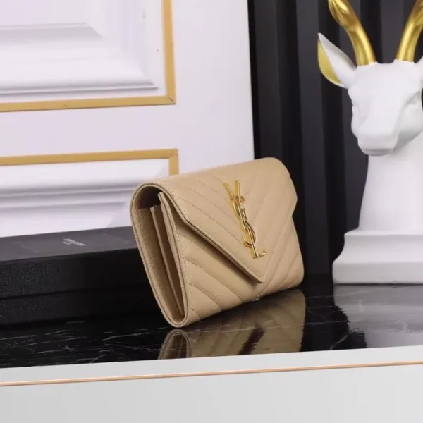 Saint Laurent Cassandre Matelasse Large Flap Wallet - Image 2