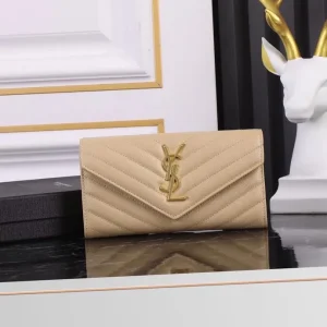 Saint Laurent Cassandre Matelasse Large Flap Wallet