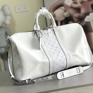 Vintage Canvas Leather Duffle Bag