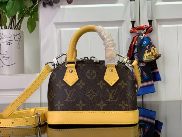 Authentic LOUIS VUITTON Monogram Nano Alma Bag
