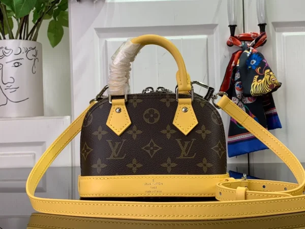 Authentic LOUIS VUITTON Monogram Nano Alma Bag - Image 5