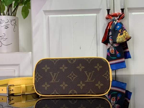 Authentic LOUIS VUITTON Monogram Nano Alma Bag - Image 6