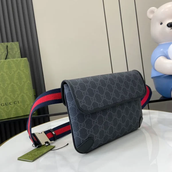 Black / Grey GG Supreme Belt Bag - Image 4
