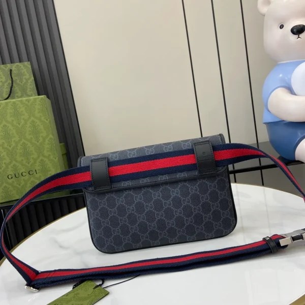 Black / Grey GG Supreme Belt Bag - Image 5