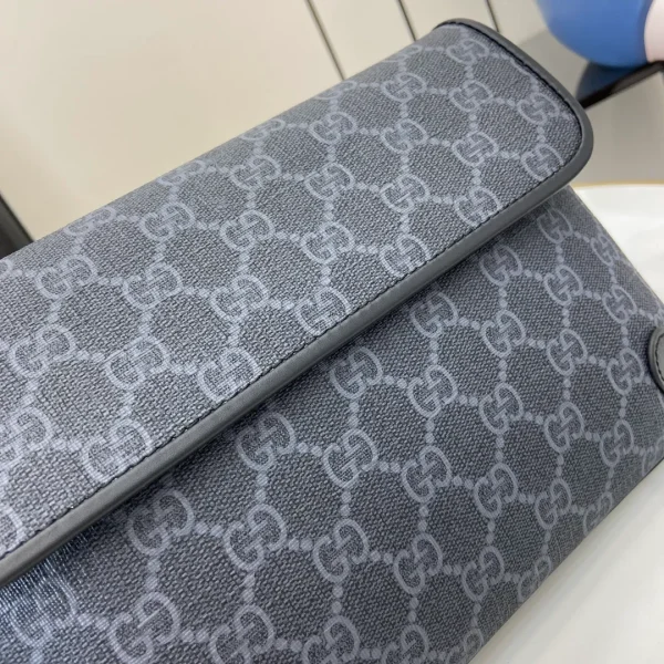 Black / Grey GG Supreme Belt Bag - Image 7