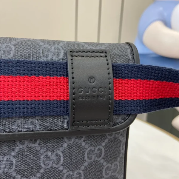 Black / Grey GG Supreme Belt Bag - Image 9