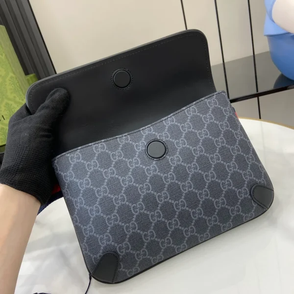 Black / Grey GG Supreme Belt Bag - Image 10