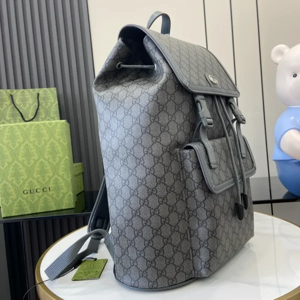 Brown leather gucci backpack outlet - Image 4