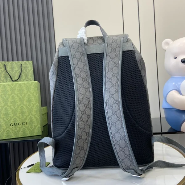 Brown leather gucci backpack outlet - Image 6