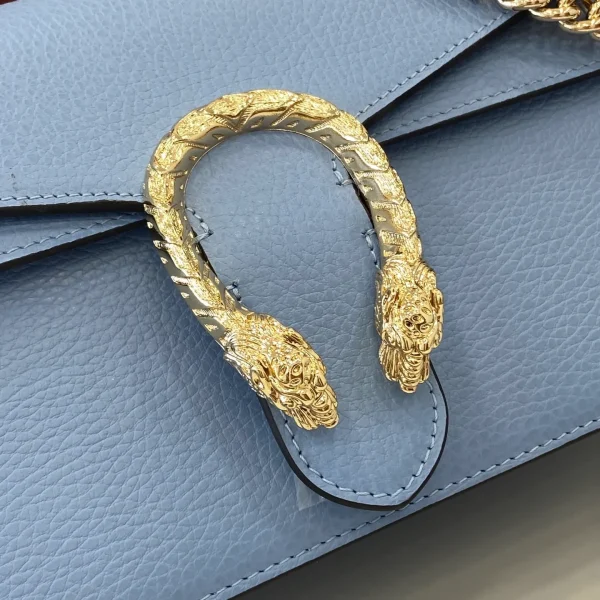 Dionysus wallet on chain in Green Leather - Image 7