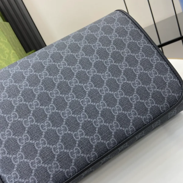 GG Black Medium Crossbody bag in black GG Supreme - Image 11