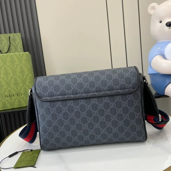 GG Black Medium Crossbody bag in black GG Supreme - Image 6