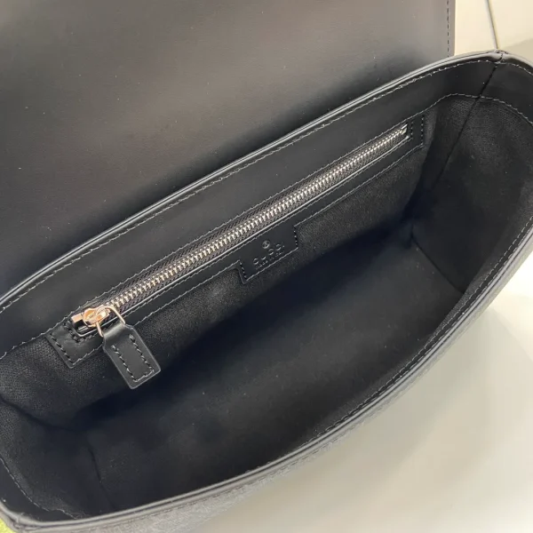 GG Black Medium Crossbody bag in black GG Supreme - Image 10