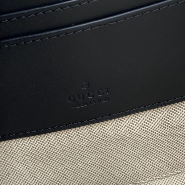 GG Black medium crossbody bag in black GG Supreme - Image 10