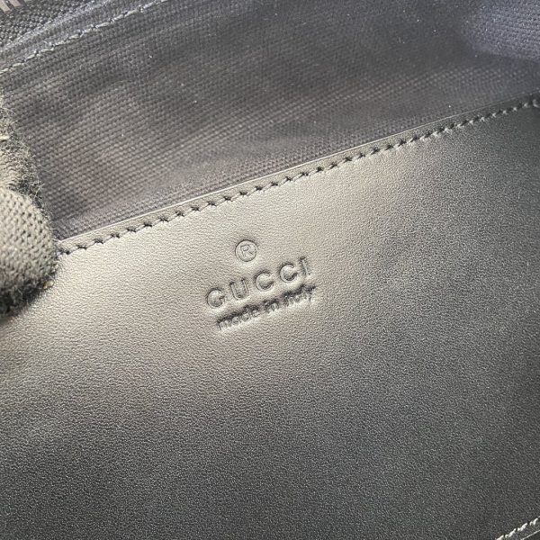 GG Black small messenger bag in black GG Supreme - Image 10