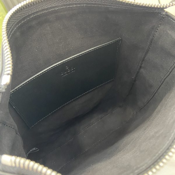 GG Black small messenger bag in black GG Supreme - Image 9