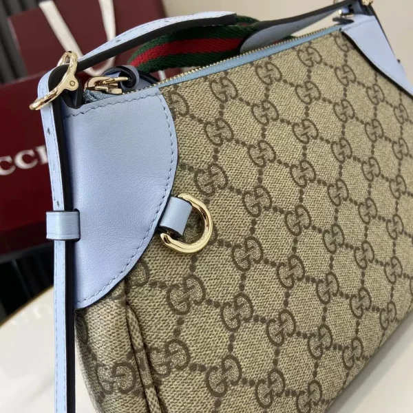 GG Emblem small shoulder bag in Beige GG Canvas - Image 7