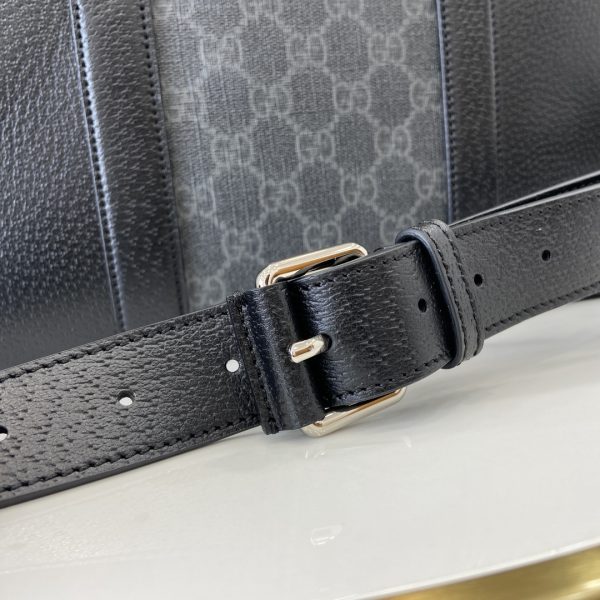 GG Supreme medium briefcase in Black GG Canvas - Image 9